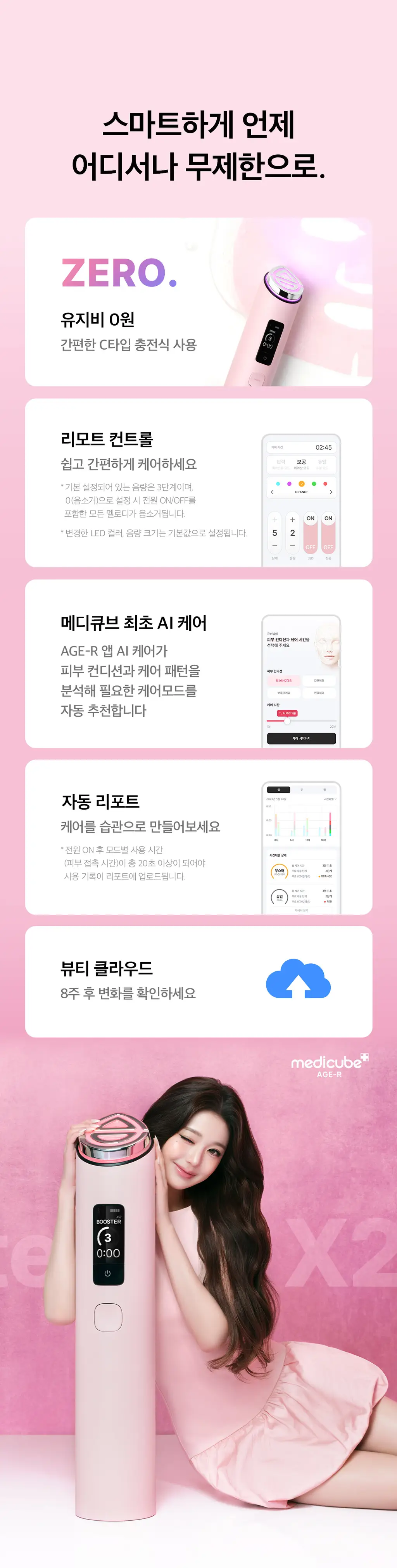 [5월올영픽] [UPGRADE] 메디큐브 에이지알 부스터 프로 X2 (핑크/화이트) 상세페이지 55